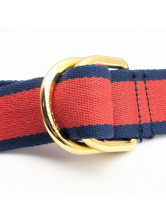 Louis Vuitton Logo Stripe Cotton Belt Red Navy main image 2